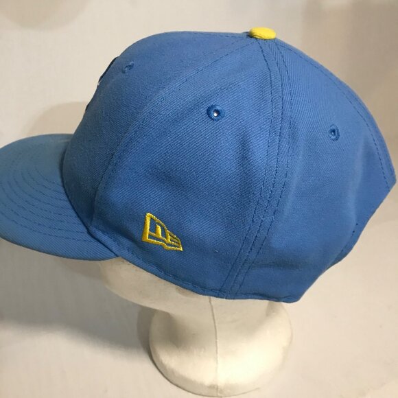 Boston Red Sox Hat Sox Blue Baseball Cap Snap Back New Era 9Fifty "B" MLB - Picture 3 of 9